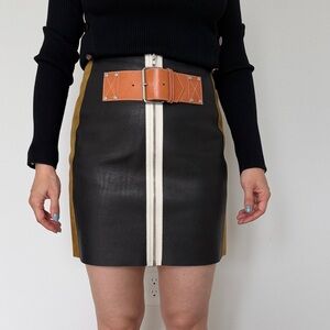Alexander Wang Patchwork Leather Skirt
